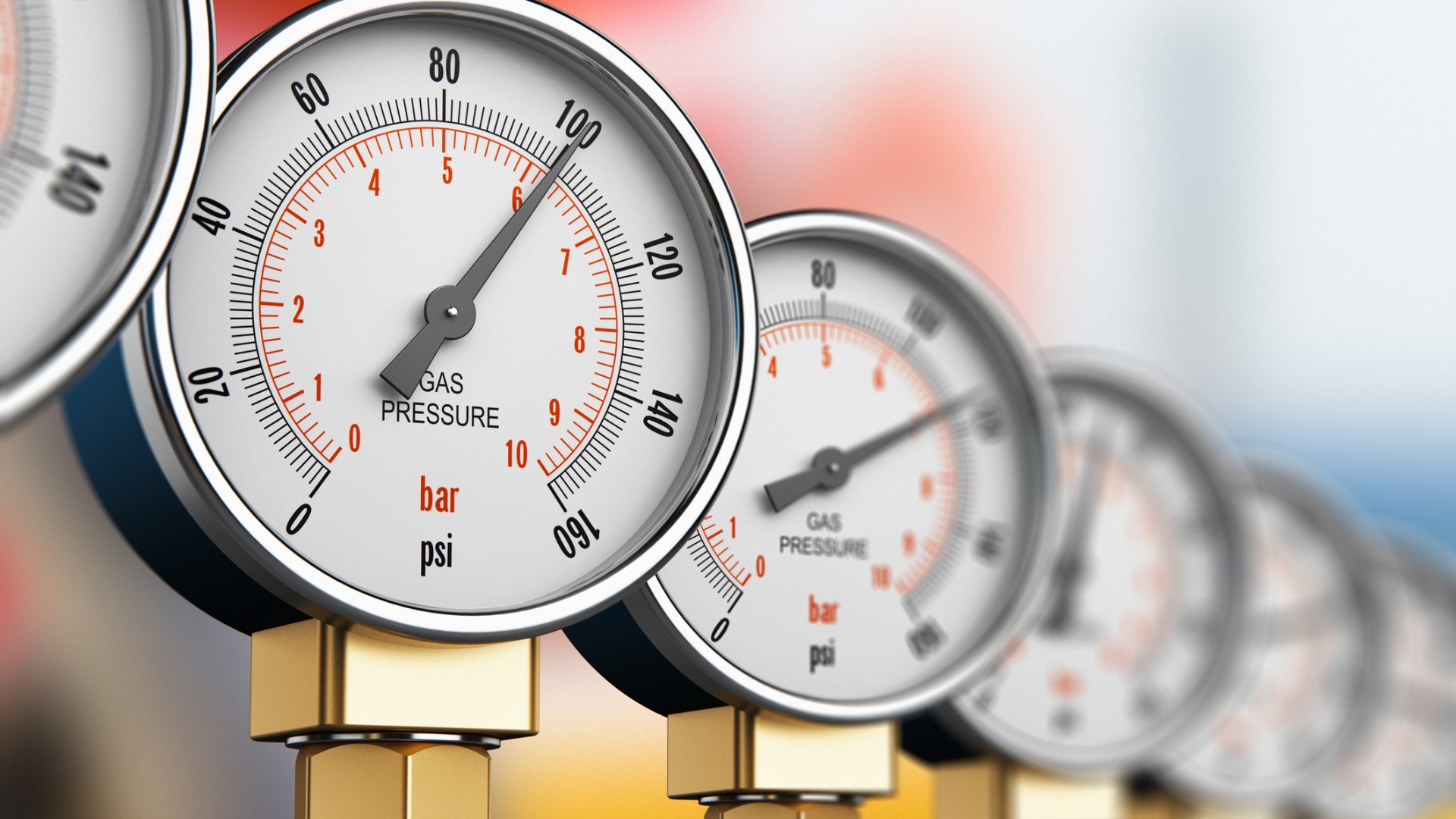 Row of industrial pressure gauges - What Is Compressed Natural Gas & Why Is it Important?